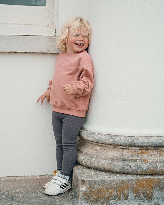 Mulberry Mist Ribbed Leggings
