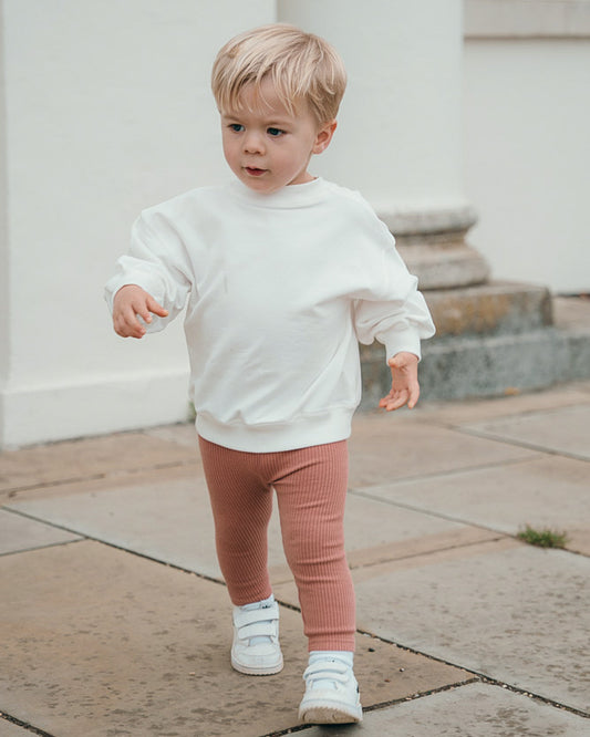 Autumn Clay Ribbed Leggings