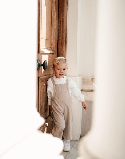 Soft Almond Dungarees